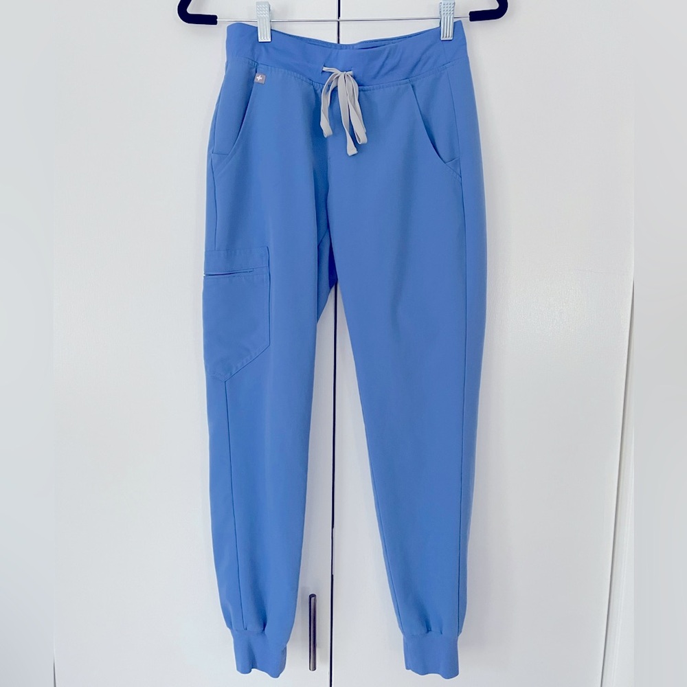 Figs Zamora Jogger Scrub Pants - Ceil Blue